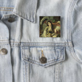 Odalisque Vierkante Button 5,1 Cm (In situ)