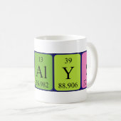 Odalys tasse de nom de table périodique (Devant droit)