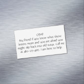 ODAT MAGNETISCH VISITEKAARTJE (Voorbeeld)