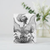 Odd Bone Fellow Fantasy Gothic Skeleton Monster Ar Briefkaart (Staand voorkant)