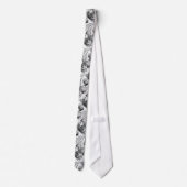 Odd Bone Fellow Horror Monster Art Necktie Stropdas (Achterkant)