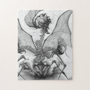 Odd Bone Fellow Horror Monster Original Art Puzzle Legpuzzel