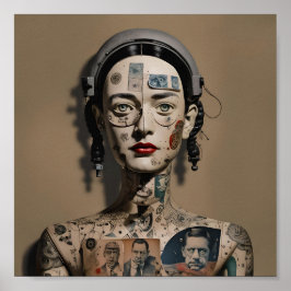 Odd Doll Surrealist AI afbeelding 009 P Poster