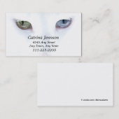 Odd-eyed Cat Visitekaartje (Voorkant / Achterkant)