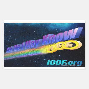 Odd Fellows "Ask me I may know" sticker