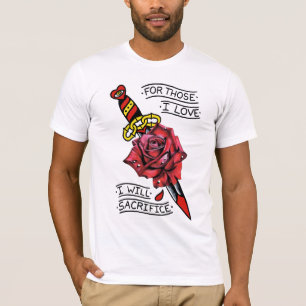 Odd Fellows Dagger en Roos T-shirt
