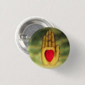 Odd Fellows Heart in hand Button (Voorkant /achterkant)