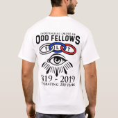 Odd Fellows Links en Eye 200th Jubileum T-shirt (Achterkant)