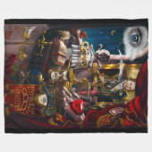 Odd Fellows Symbolische Vanitas Fleece Deken (Voorkant (Horizontaal))