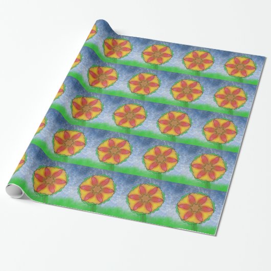 Odd Flower Cadeaupapier (Uitgerold)