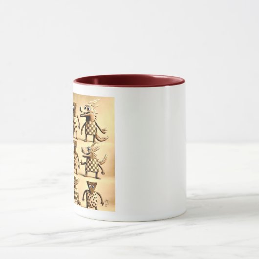 Odd Friends – Checker & Stippen Creature Family Po Mok (Midden)