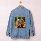 Odd Friends - Patchwork Cube Monster Poster Denim Jacket (Hangar)