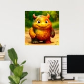 Odd Friends - Poster Monster en Carreaux Arc-En-Ci (Bureau à domicile)