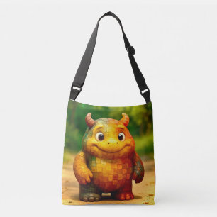 Odd Friends - Rainbow Tegel Monster Poster Crossbody Tas