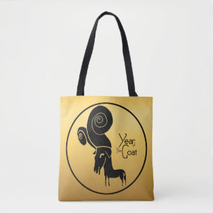 Odd Gold Ram Geit Chinees Jaar Zodiac Verjaardagst Tote Bag
