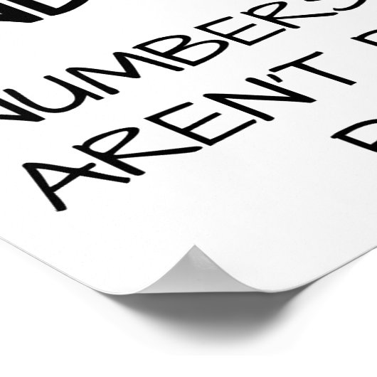 Odd Numbers Funny Poster (Hoek)