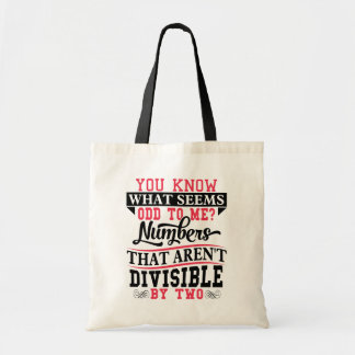 Odd Numbers Wiskunde Pun Wiskunde Leerkrachten Can Tote Bag