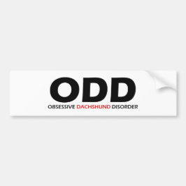 ODD - Obsessief-Dachshundaandoening Bumpersticker