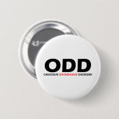 ODD - Obsessief-Dachshundaandoening Ronde Button 5,7 Cm (Voorkant /achterkant)