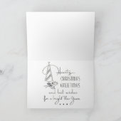 Odd paar kerst Kaart varken paar! (Binnen)