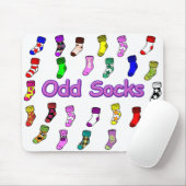 Odd Socks Mousepad White Muismat (Met muis)