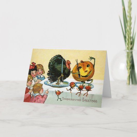  odd-Thanksgiving Feestdagen Kaart (Voorkant)