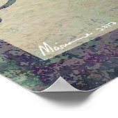 Odd Thoughts Surreal Waterverf Ink Stain Art Poster (Hoek)