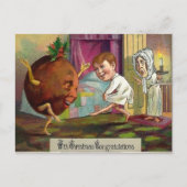 Odd Victorian Noël Félicitations Carte Postale (Devant)