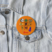 Oddball Jack o'lantern Medley Thunder_Cove Ronde Button 7,6 Cm (In situ)