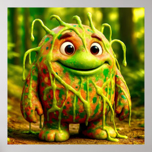OddFriends - Gooey Green Monster Poster