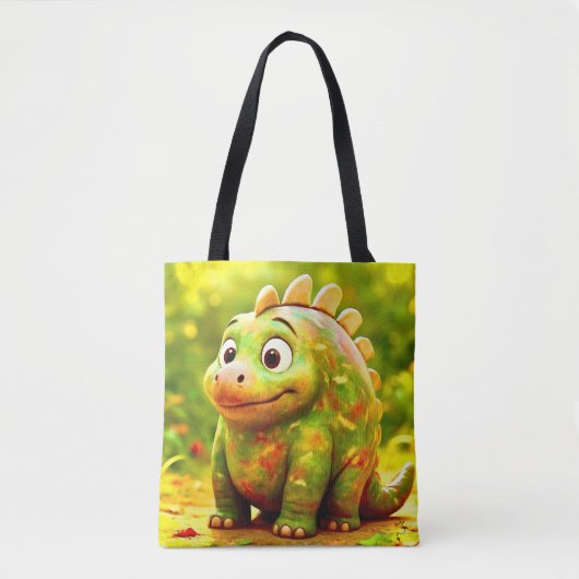 OddFriends Schattigee Dino Canvas tas (Voorkant)