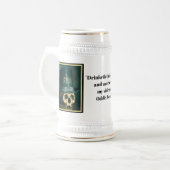 Oddie Beer Stein (Top Hat Edition) Bierpul (Voorkant links)