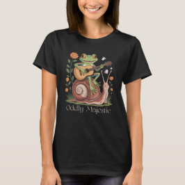 Oddly Majestic Frog & Snail Cute T-shirt