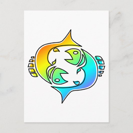 oddRex pisces Briefkaart (Voorkant)