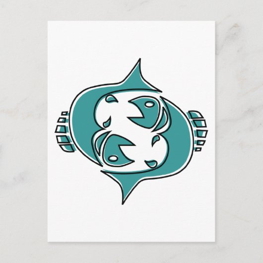 oddRex pisces Briefkaart (Voorkant)