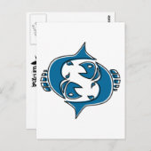 oddRex pisces Briefkaart (Voorkant / Achterkant)