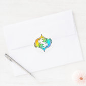 oddRex pisces Ronde Sticker (Envelop)