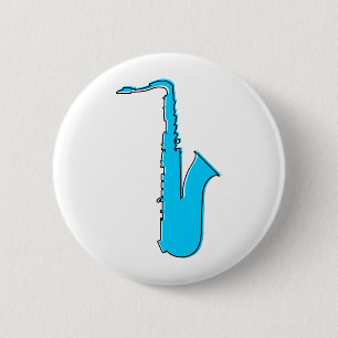 oddRex saxofone Ronde Button 5,7 Cm
