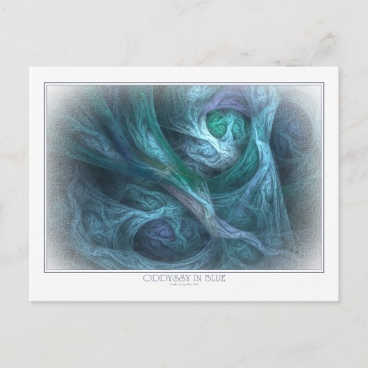 Oddyssy En Carte Postale Bleue (Devant)