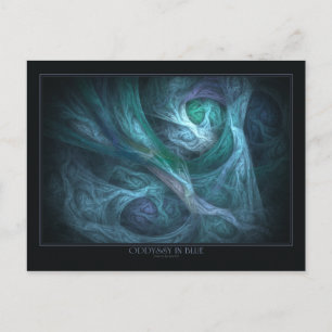 Oddyssy in blauw Briefkaart