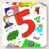 Ode à cinq Dessous de verre - Set 6 (Devant)