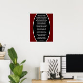 Ode à nos chers professeurs Affiche de poème HAMby (Bureau à domicile)