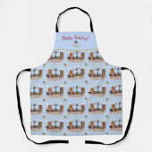 Ode aan de Notenkraker Blue Scene Blue Accent Schort (Voorkant)