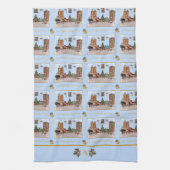 Ode aan de Notenkraker Blue Scene Blue Accent Theedoek (Verticaal)