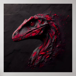 Ode aan de prehistorische - Het genie van de AI Poster