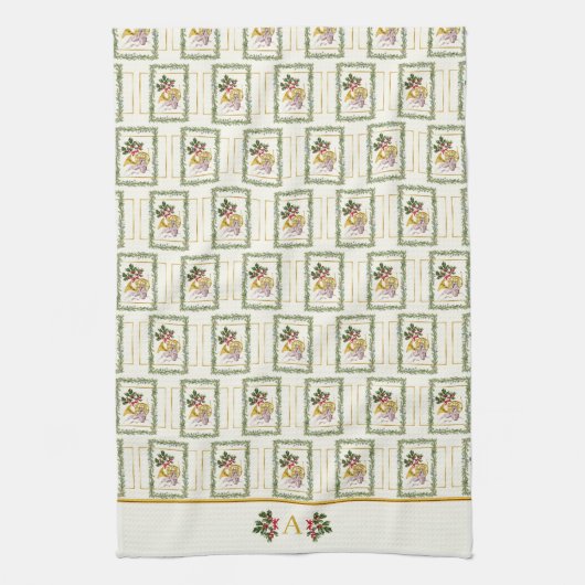 Ode aan het Nutcracker Ballet Garland Ivory accent Theedoek (Verticaal)