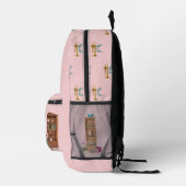 Ode aan het Nutcracker Ballet Pink Bedrukte Rugzak (Rechts)