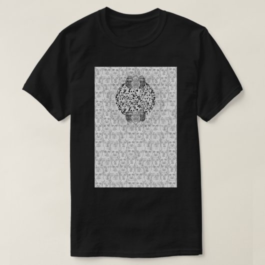 Ode aan HyperFace in wit T-shirt (Design voorkant)