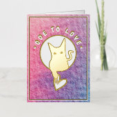 Ode aan Liefde Kat Folie Kaart - Adiela Akoo (Voorkant)