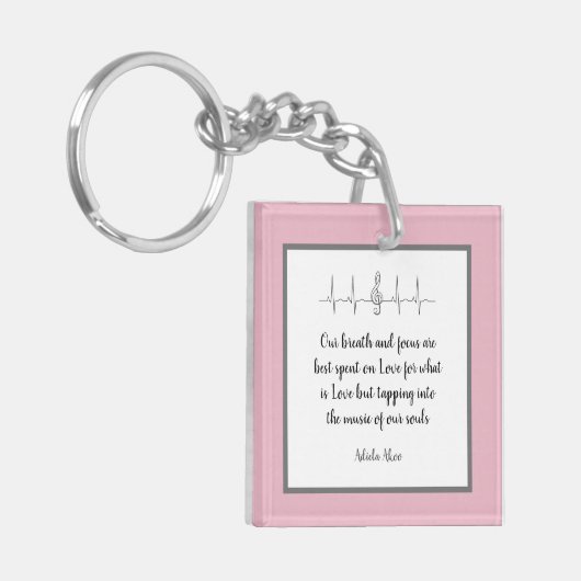 Ode aan Liefde Sleutelhanger van Dichteres Adiela (Voorkant Links)